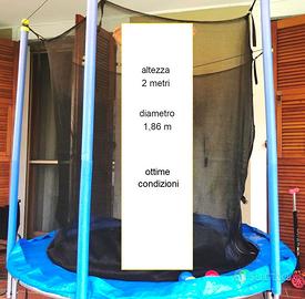 Trampolino elastico per bambini, diametro 186 cm