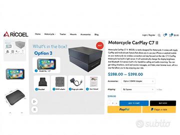 RICOEL Motorcycle CarPlay C7 II –Moto BMW adaptor