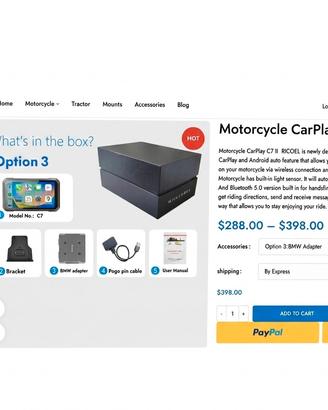 RICOEL Motorcycle CarPlay C7 II –Moto BMW adaptor