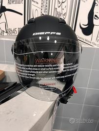 CASCO DIEFFE NERO OPACO CON VISIERA LUNGA