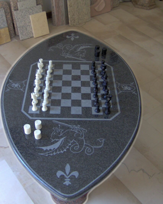 Scacchiera in granito