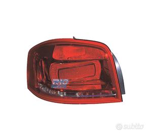 FANALE SINISTRO PER AUDI A3 3P 09-12 BIANCO ROSSO