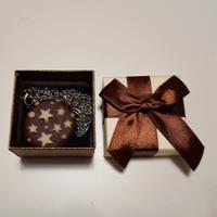 Collana nuova con ciondolo biscotto artigianale