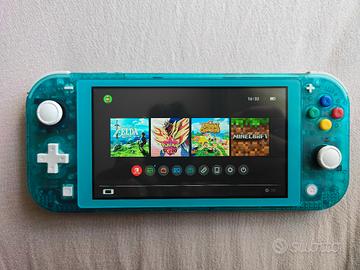 Nintendo switch lite trasparente 
