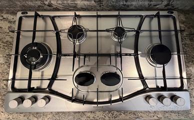 Piano cottura gas Hotpoint Ariston 6 fuochi