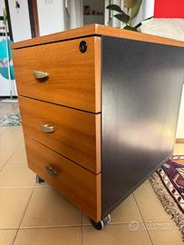 Cassettiera con ruote a 3 cassetti