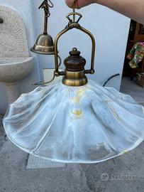 Lampadario di vetro murano