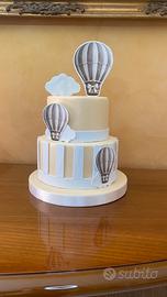 Torta Mongolfiere Beige