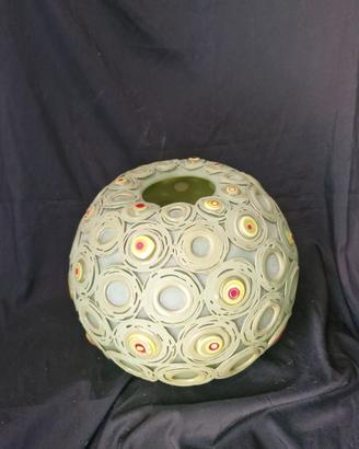 Vaso in vetro con murrine