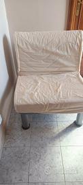 poltrona /letto richiudibile una piazza con fodera