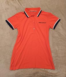 T-shirt polo arancione BMW GolfSport TG S