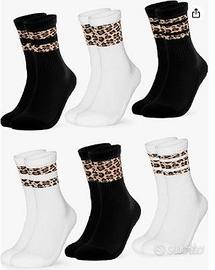 Occulto Calze Spugna Motivo Animale Donna pacco 6