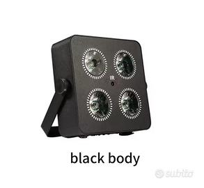 Fari led batteria slim 4x18 rgbwa UV