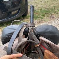 Sella da volteggio artigianale