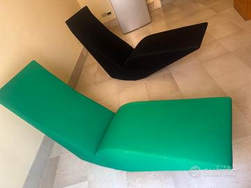 Chaise longue a dondolo Bird di Tom Dicon