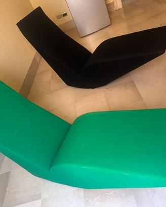 Chaise longue a dondolo Bird di Tom Dicon