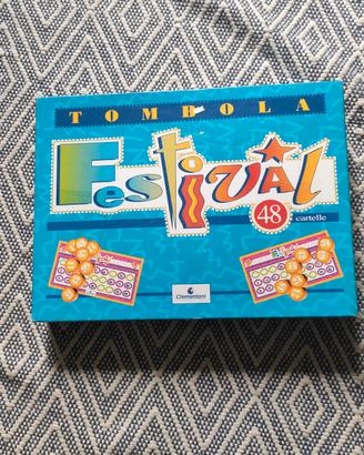 Gioco da tavola vintage tombola del festival