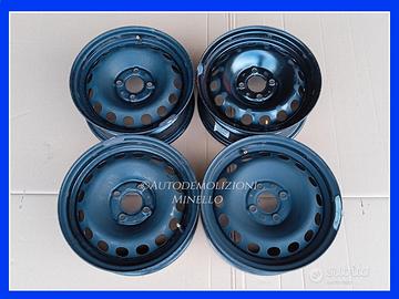 Cerchi in ferro 5,5 x 14 per FIAT 500 2007 >