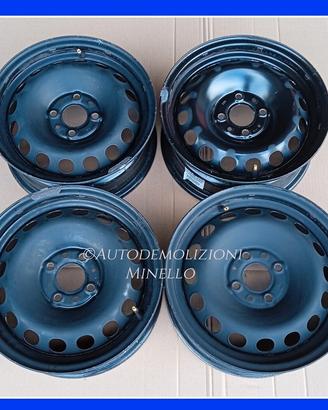 Cerchi in ferro 5,5 x 14 per FIAT 500 2007 >