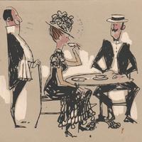 CARTOLINA PUBBLICITARIA CAFFE' DANESI ANNO 1977