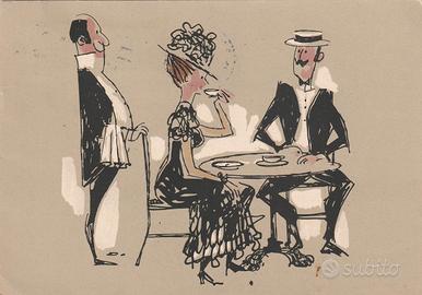 CARTOLINA PUBBLICITARIA CAFFE' DANESI ANNO 1977