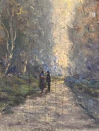 Quadro olio su tavola 1942 firmato Bergami Antonio