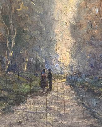 Quadro olio su tavola 1942 firmato Bergami Antonio