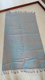 Telo mare blu/arancio nuovo