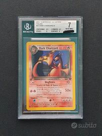 Dark Charizard 1° Ed (Ita) BGS 7