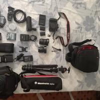 Canon EOS 80D + attrezzatura fotografica