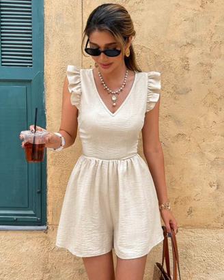 Tuta da donna con scollo a V