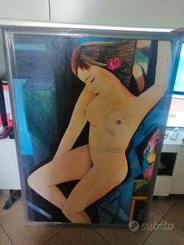 Quadro di Alberto Pirpan con immagine di. donna