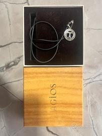 Collana cordino Tau Agios  Benedictus