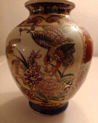 Vaso in ceramica giapponese stile Satsuma,