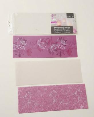 set 18 fogli portalumini decorativi nuovi crelando