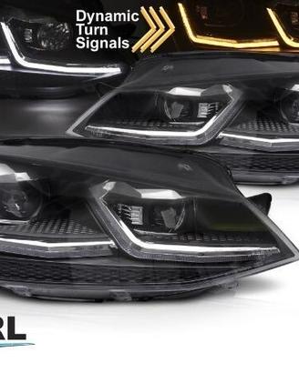 FARI ANTERIORI VW GOLF 7 LED RESTYLING LOOK FRECCI