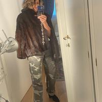 Giacca corta visone scuro