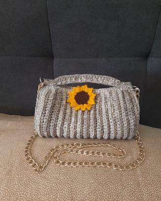 borsa bauletto a crochet 