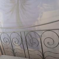 Struttura letto+ rete e materasso 