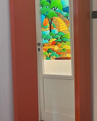 Specchio Ikea con cornice corallo 94×190 cm 