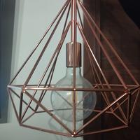 Lampadario Design Byron rame(compreso di lampada g