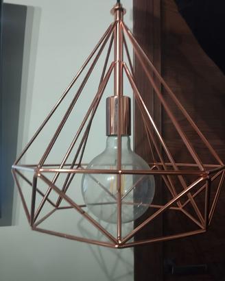 Lampadario Design Byron rame(compreso di lampada g