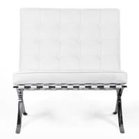 POLTRONE IN ECOPELLE BIANCA