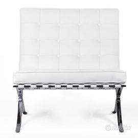 POLTRONE IN ECOPELLE BIANCA