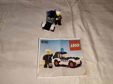 Lego 600 Auto della polizia, con istruzioni 