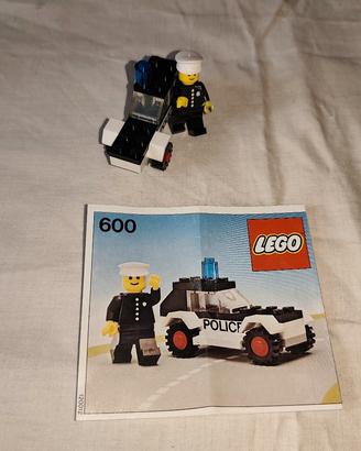 Lego 600 Auto della polizia, con istruzioni 