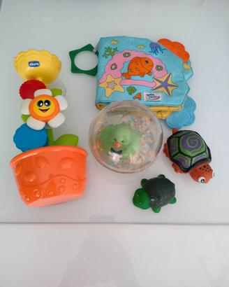 5giochi bagnetto Chicco e Fisher Price