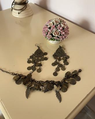 Orecchini e bracciale