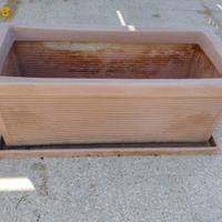 Vaso Fioriera in Resina "Millerighe"