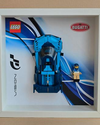 Cornice Vetrina per set LEGO Bugatti Vision GT